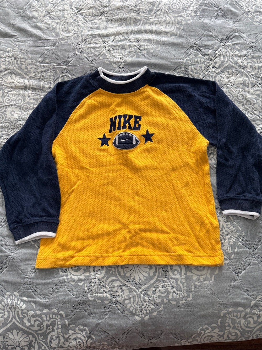 Nike Athletic Mock Neck Long Sleeve Shirt Youth Size 7